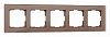 Рамка на 5 постов Werkel Favorit (латте, стекло) W0051142 100_100_2130211
