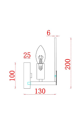Настенный светильник (бра) Freya FR5237WL-01BS 400_400_2879069