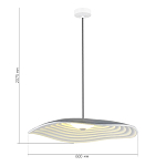 SL6208.711.12 Светильник подвесной ST-Luce Серый/Серый, Белый LED 1*12W 3000K ОАЗИС 250_100_2956685