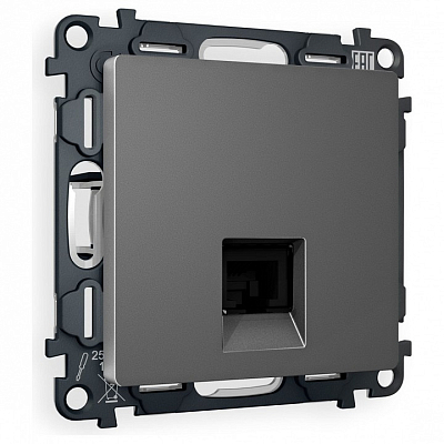 Розетка Ethernet RJ-45 и со шторками, без рамки Ambrella Volt ALFA MA662005 400_400_3231063