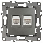 Розетка двойная Ethernet RJ-45 без рамки Эра Эра 12 12-3108-12 250_100_Array