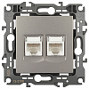 Розетка двойная Ethernet RJ-45 без рамки Эра Эра 12 12-3108-16 100_100_2395216