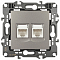 Розетка двойная Ethernet RJ-45 без рамки Эра Эра 12 12-3108-16