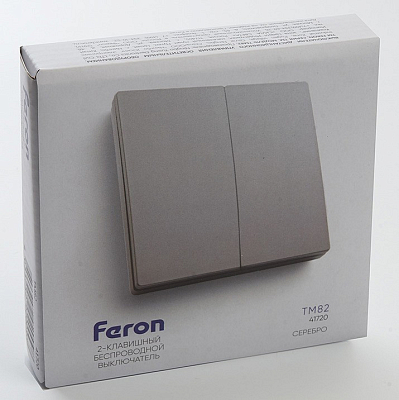 Выключатель беспроводной двухклавишный Feron Tm 82 41720 400_400_2122294