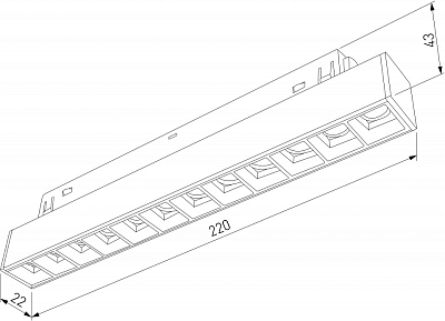 Встраиваемый светильник Elektrostandard Slim Magnetic a064529 400_400_1775655