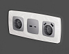 Накладка для розетки type A и C Ambrella Volt OMEGA OP5110 100_100_2192265