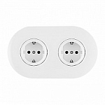 Розетка с заземлением и со шторкой Arte Milano SET08-2 SET08-2-40-1x2 white 250_100_Array