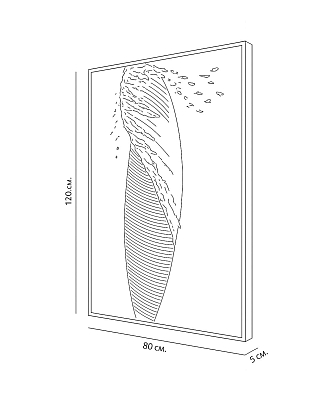 Текстурная картина  Feather 400_400_2846403