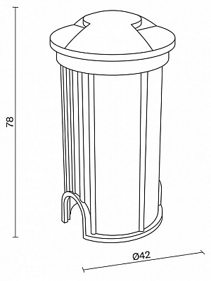 Встраиваемый в дорогу светильник Maytoni Outdoor Flash O044DL-L1S3K 400_400_2769649