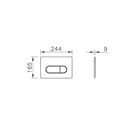 9856B003-7207 Комплект: Integra Square подвесной Безободковый унитаз + тонкое сиденье МЛ/БС+ инсталляция + панель смыва хром глянец 400_400_2407464