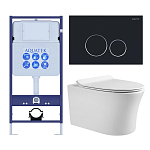 SET AQUATEK НИКА-020 4в1 (рама AQUATEK Standard INS-0000012+крепеж KKI-0000002+клавиша KDI-0000020+унитаз НИКА AQ2009-00 с тонким сиденьем soft-close) 250_100_Array