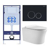 SET AQUATEK НИКА-020 4в1 (рама AQUATEK Standard INS-0000012+крепеж KKI-0000002+клавиша KDI-0000020+унитаз НИКА AQ2009-00 с тонким сиденьем soft-close) 500_191_3226905