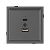 Розетка 2хUSB type A и C без рамки Arlight SCT-TENDO 054538 100_100_3084590