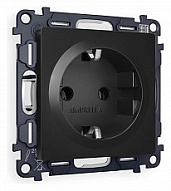 Розетка с заземлением, без рамки Ambrella Volt ALFA MA806010 500_191_2307072