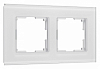 Рамка на 2 поста Werkel Senso (белый, стекло soft-touch) W0023101 100_100_2130820