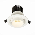 ST701.538.12 Св-к встр. Zoom Белый LED 1*12W 3000K 960Lm Ra90 15°-60° IP20 D115xH95 170-240V Встраиваемые светильники 250_100_2952650