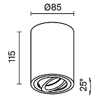 Потолочный светильник Technical C016CL-01B 250_100_Array