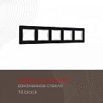 Рамка на 5 постов Arte Milano am-503.14 503.14-5.black 250_100_2181840