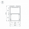 Профиль Arlight ARH-LINE-3750A-2000 ANOD 019615 100_100_2132197