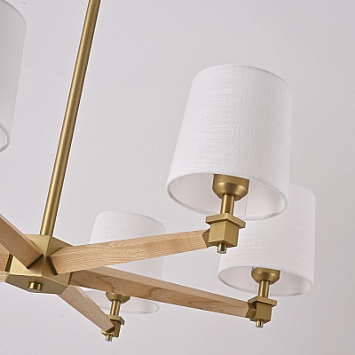 Люстра на штанге Imperiumloft Jorgenson White/Light wood STAVRA01 400_400_1986081