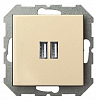Розетка 2хUSB type A без рамки LIREGUS EPSILON 28-0712 100_100_2311478