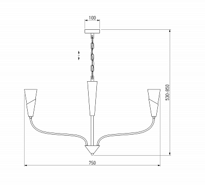Подвесная люстра Eurosvet Rhyton 60167/6 никель 400_400_1813987