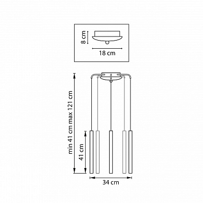 Подвесная люстра Lightstar Tubo L5T747233 400_400_1722250