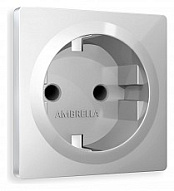 Накладка для розетки с заземлением и со шторками Ambrella Volt ALFA AP4070 500_191_2306633