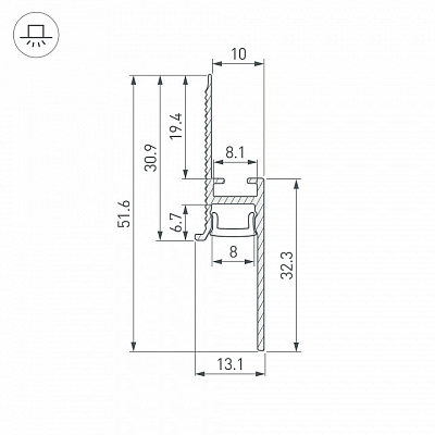 Профиль для плинтусов Arlight FANTOM 048685 400_400_1904669