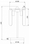 Настольная лампа декоративная Eurosvet Claire 01170/3 золото 250_100_1814215