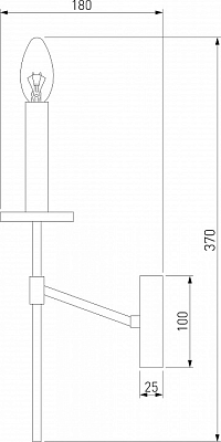 Бра Eurosvet Anders 60142/1 хром 400_400_1812297