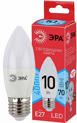 Лампа светодиодная Эра  E27 10Вт 4000K LED B35-10W-840-E27 R 400_400_2842398