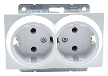 Розетка двойная с заземлением, без рамки Mono Electric Despina / Larissa 500-000104-120 250_100_2162236