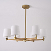 Люстра на штанге Imperiumloft Jorgenson White/Light wood STAVRA01 100_100_1986076