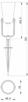 Наземный низкий светильник Favourite Relief 4033-1T 400_400_2123321