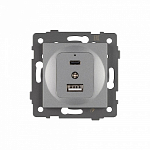 Механизм розетки 2хUSB type A и C Arlight SCT 049840 250_100_681359
