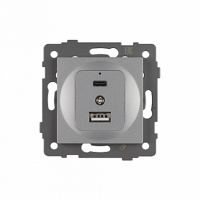 Механизм розетки 2хUSB type A и C Arlight SCT 049840 400_400_681359