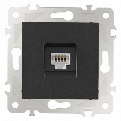 Розетка Ethernet RJ-45 без рамки Arte Milano am-203 203.45-1.black 400_400_2166651