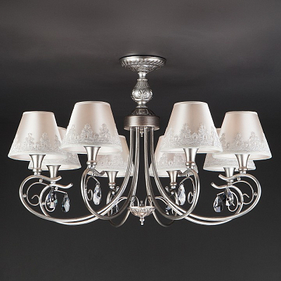 Люстра на штанге Eurosvet Incanto 60069/8 серебро 400_400_598353