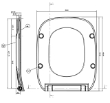 8019D2003 Debba тонкое сиденье дюропласт soft close с функцией быстрого снятия 250_100_2407267