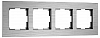 Рамка на 4 поста Werkel AluMax алюминий W0043506 100_100_2297159