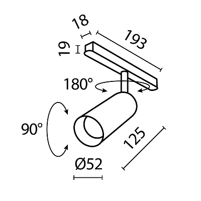 Трековый светильник Technical TR032-2-12W3K-S-W 400_400_3160433