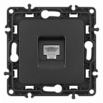 Розетка телефонная RJ-11 без рамки Arte Milano am-217 217.51-1.black 250_100_2167976