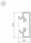 Профиль-держатель накладной Arlight LEDs-ON 015467 250_100_2134424
