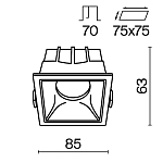 Встраиваемый светильник Technical DL043-01-15W3K-SQ-WB 250_100_Array