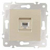 Розетка телефонная RJ-11 без рамки Arte Milano am-203 203.51-1.shampan 500_191_2302573