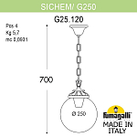 Подвесной светильник Fumagalli Globe 250 G25.120.000.AZE27 250_100_3091210