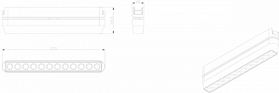 Накладной светильник Denkirs AIR GRILL DK5338-BK 400_400_1914434