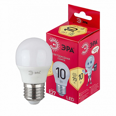 Лампа светодиодная Эра  E27 10Вт 2700K LED P45-10W-827-E27 R 400_400_2842411