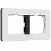 Рамка на 2 поста Werkel Split (белый/черный, soft-touch) W0023068 100_100_2297184